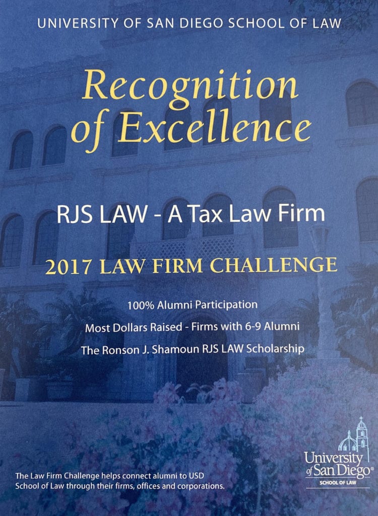 Recognition of Excellence - RJS LAW 