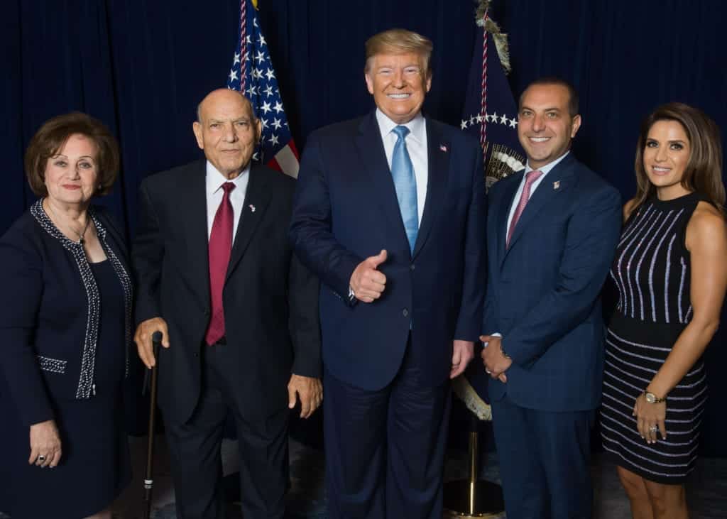 Ronson J. Shamoun and family with President Trump 