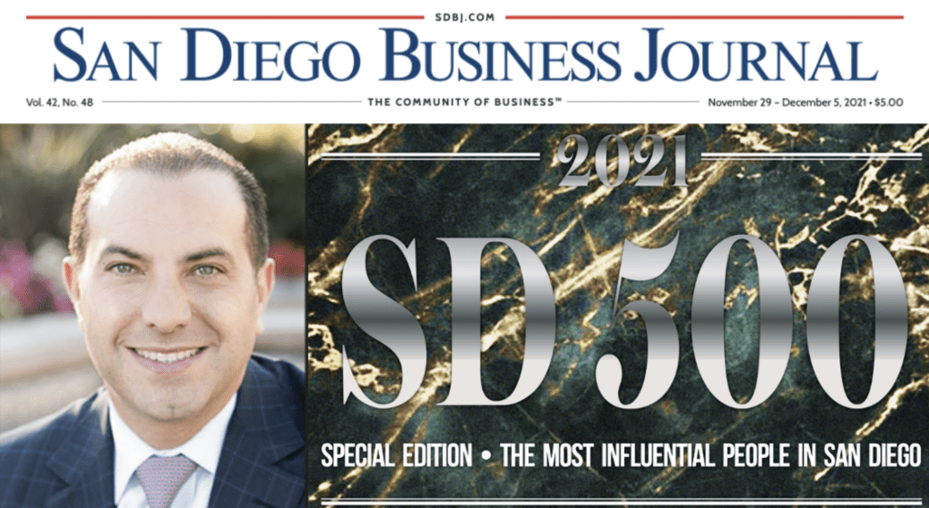 2021 SD500 Personas más influyentes en San Diego Edición especial - Servicios profesionales - San Diego Business Journal