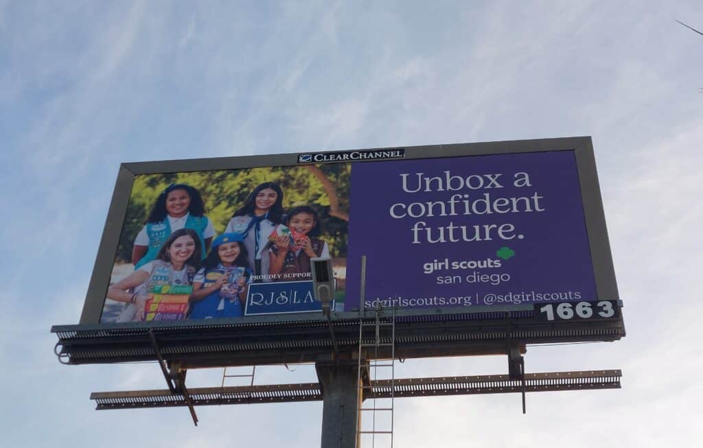 RJS LAW Donates Billboard to the San Diego Girl Scouts 