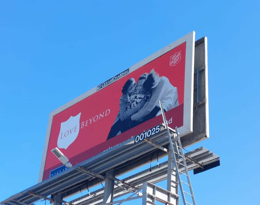 RJS LAW Donates Billboard | The Salvation Army | Love | Beyond